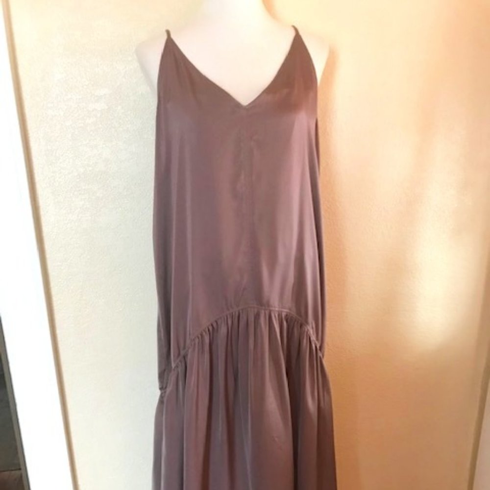 Elegant Wishlist Satin Maxi Dress